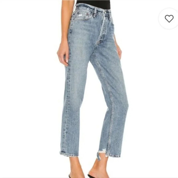 AGOLDE Lana Jeans Emulsion Blue 24 - Picture 4 of 11